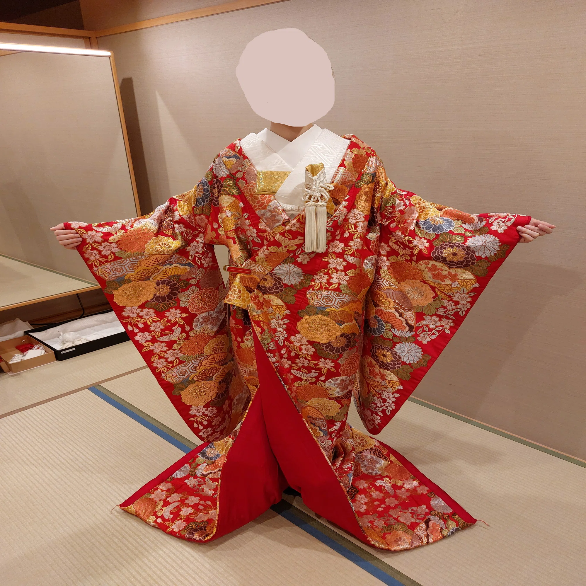 結婚式】衣装試着①「和装」八芳園曽我衣裳室｜W-07｜やどんちゅ