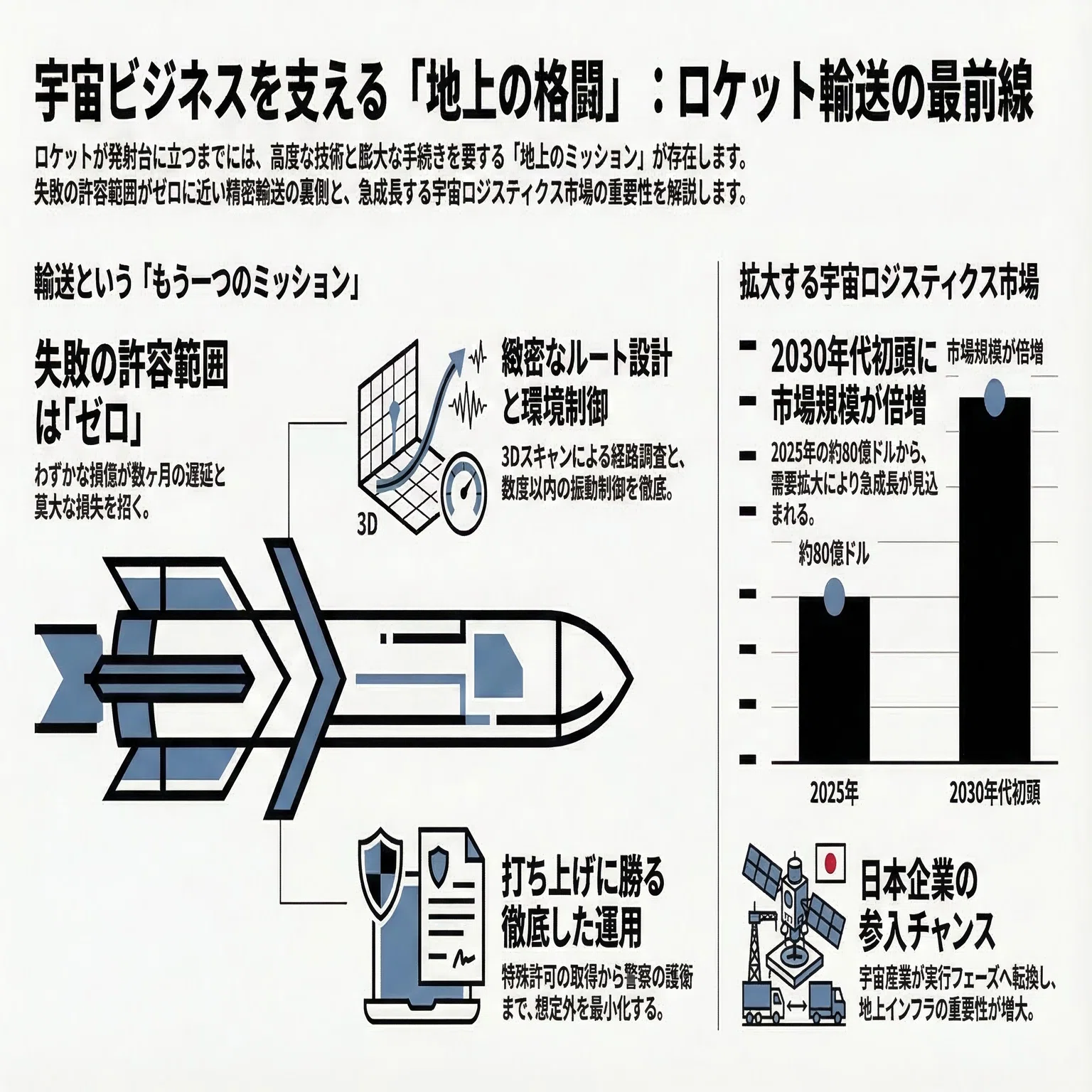 打ち上げ前夜に誰も語らない話──ロケットが射場にたどり着くまでの