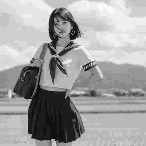 女子高生 可愛いポーズ 写真素材(AJ12)サンプル022
