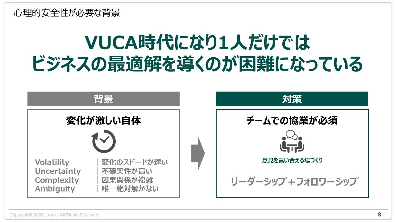 仲良しで終わるチームはなぜ弱いのか｜心理的安全性の本質｜手嶋（株式