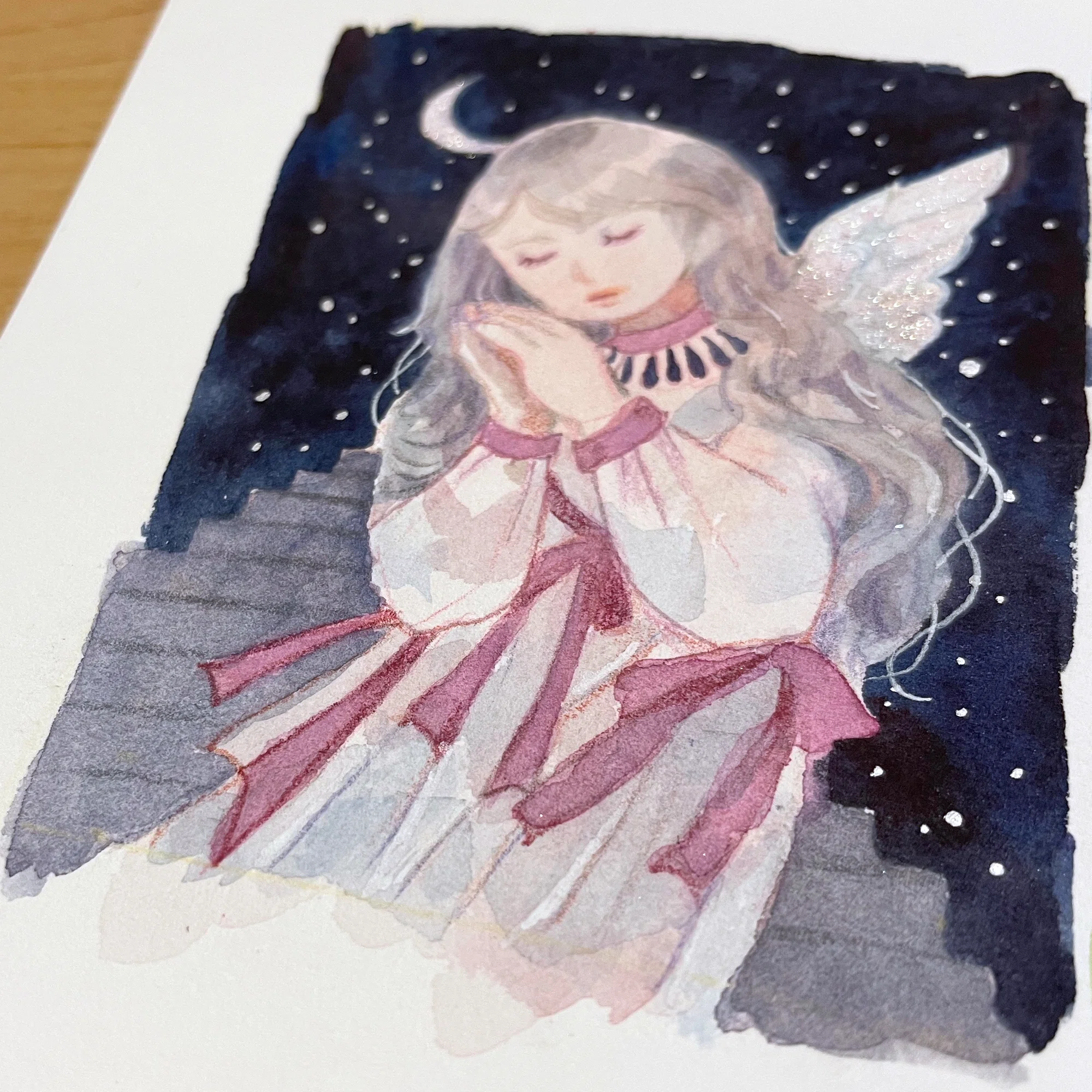 なぜ天使を描くのか？苦手から育てた大切なモチーフ｜枯葉庭園