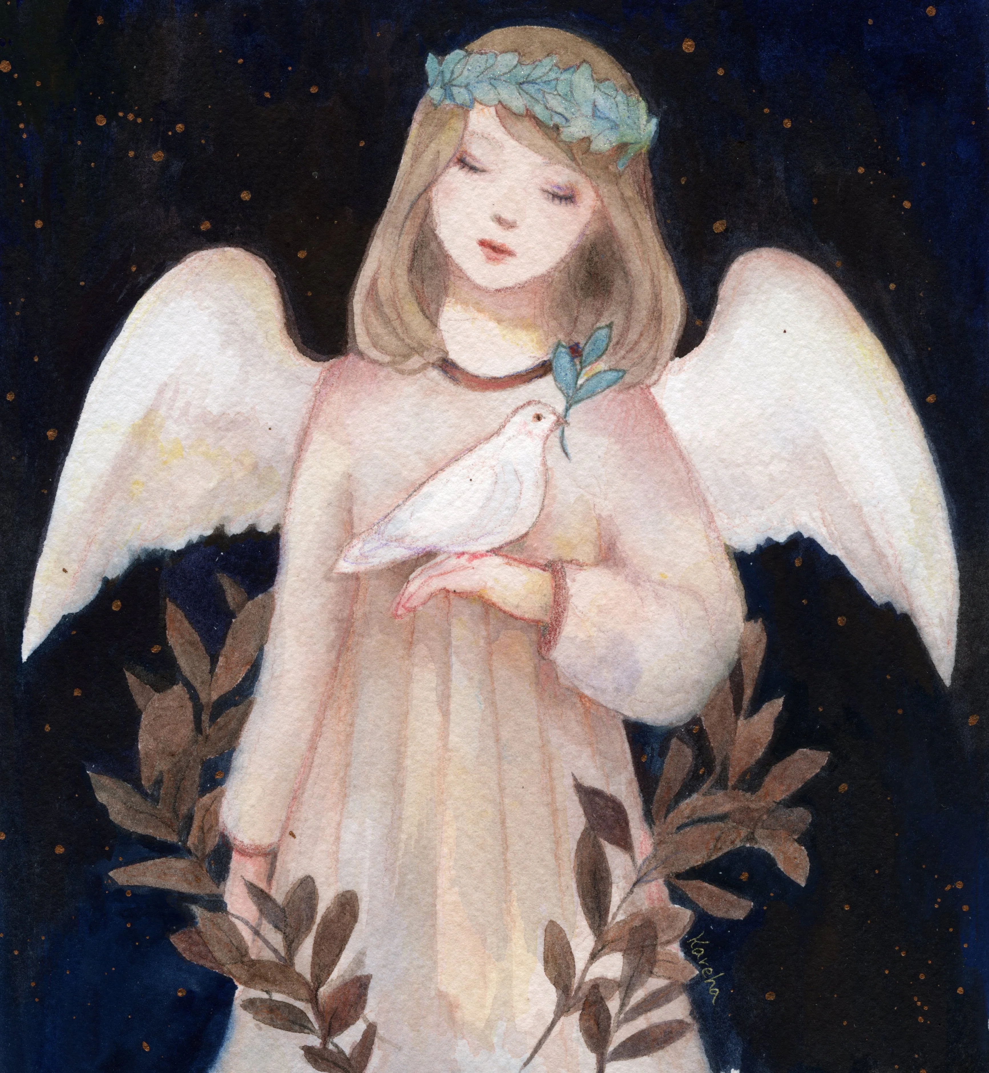 なぜ天使を描くのか？苦手から育てた大切なモチーフ｜枯葉庭園