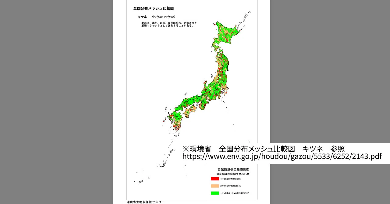 キツネ 生息 地