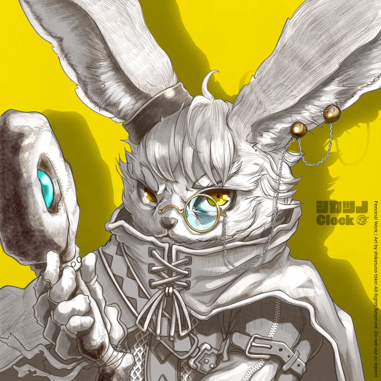 うさぎの獣人魔道士がかっこよく描けた！｜鹿角時計