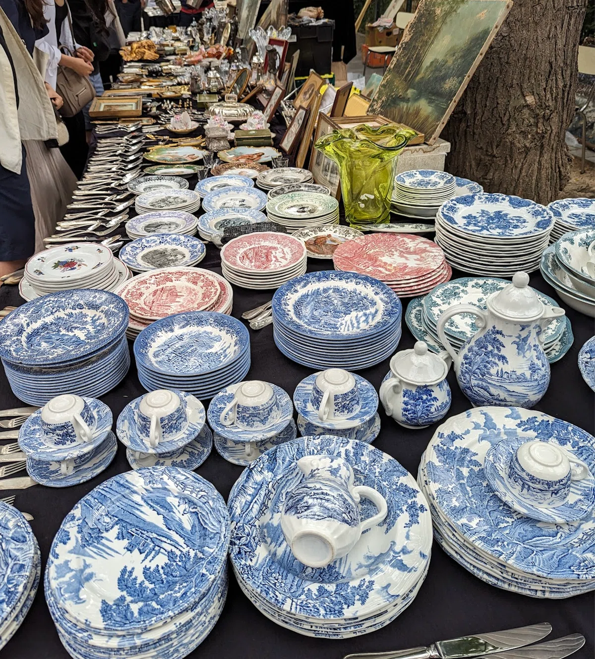 ロシア帝国磁器工場　飾り皿　パリ蚤の市 パリの蚤の市のいろいろ｜坂田夏水