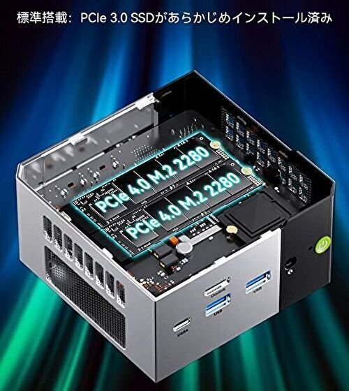 GMKtec ミニPC M8 61ieit3hcml-ac-sl1500-