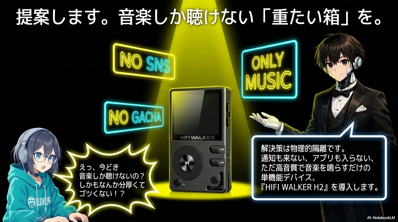 スマホを捨てよ、ホイールを回せ。HIFI WALKER H2が切り拓く