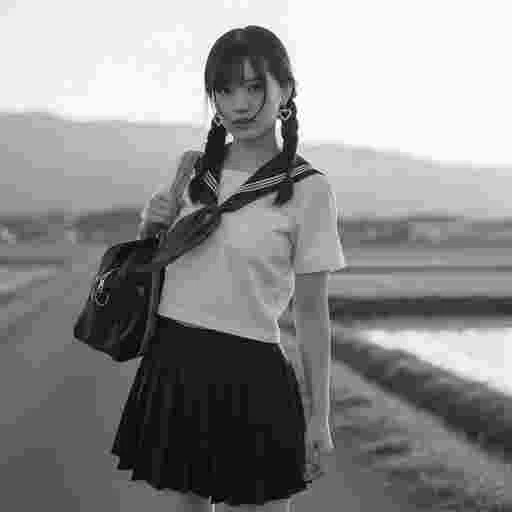 可愛い女子高生 写真素材(12AJ)サンプル010