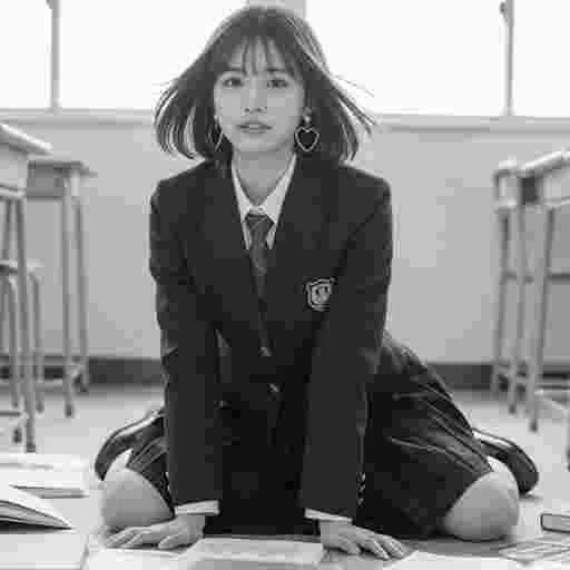 可愛い女子高生 写真素材(12AJ)サンプル030