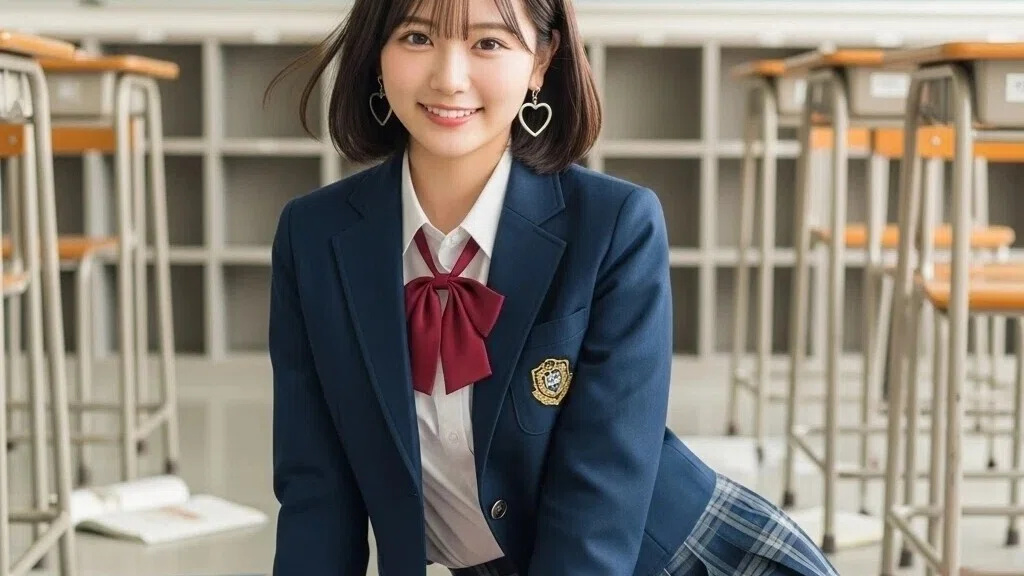 可愛い女子高生 写真素材(12AJ)/写真販売 AI画像 有料<40枚:350円>商用利用可02