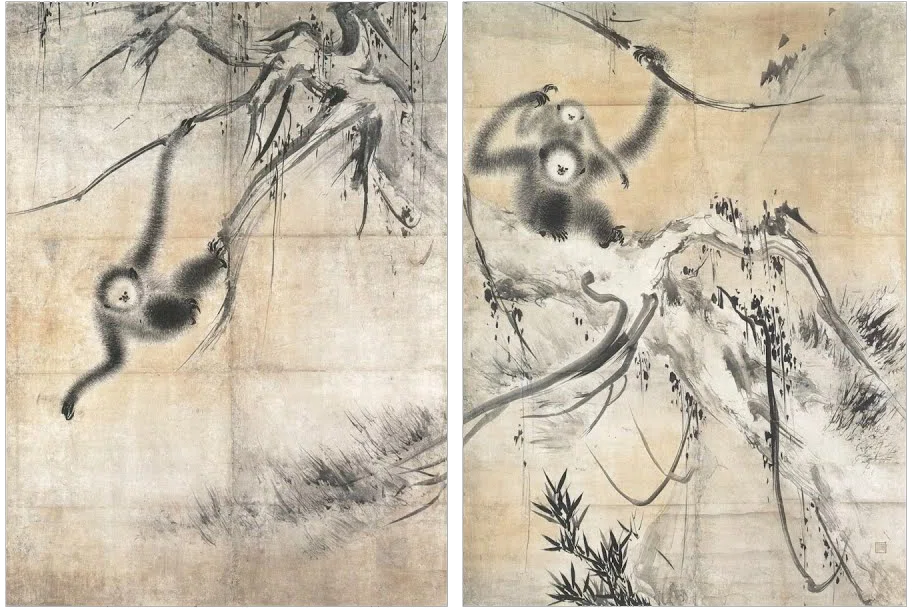 妙心寺展」出品作⑧ 長谷川等伯《枯木猿猴図》安土桃山-江戸時代 妙心