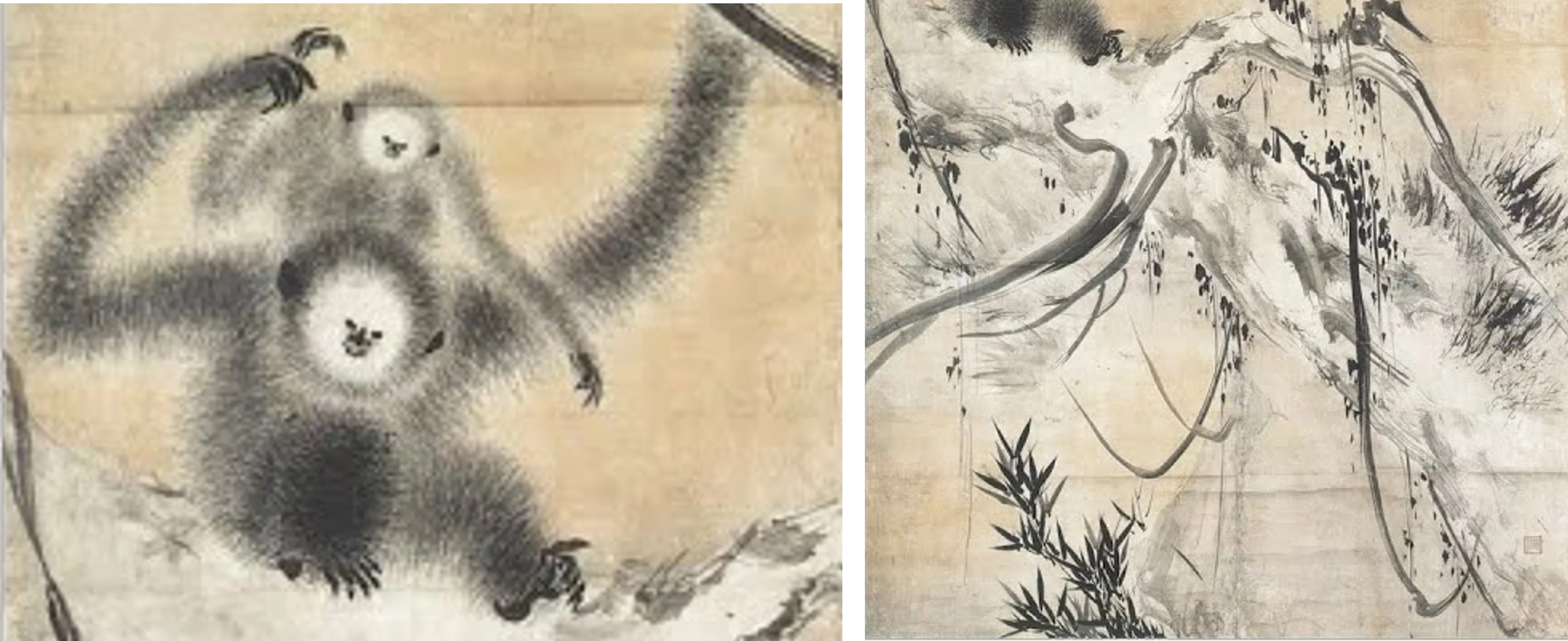 妙心寺展」出品作⑧ 長谷川等伯《枯木猿猴図》安土桃山-江戸時代 妙心