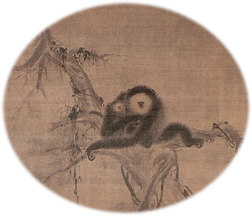 妙心寺展」出品作⑧ 長谷川等伯《枯木猿猴図》安土桃山-江戸時代 妙心