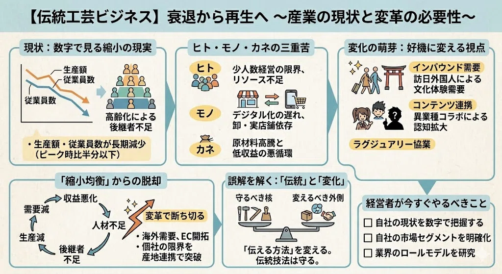 【中古】 伝統産業から文化ビジネスへ 伝統工芸ビジネス】衰退から再生へ〜産業の現状と変革の必要性〜｜花筏