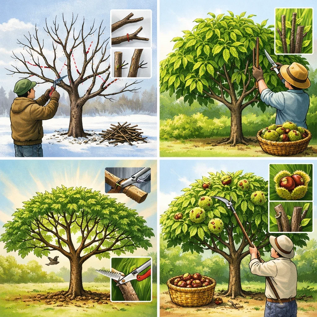 R8.3.21（土/晴）【🌰栗の木…剪定】｜眞木優（🌿農民絵本童話作家