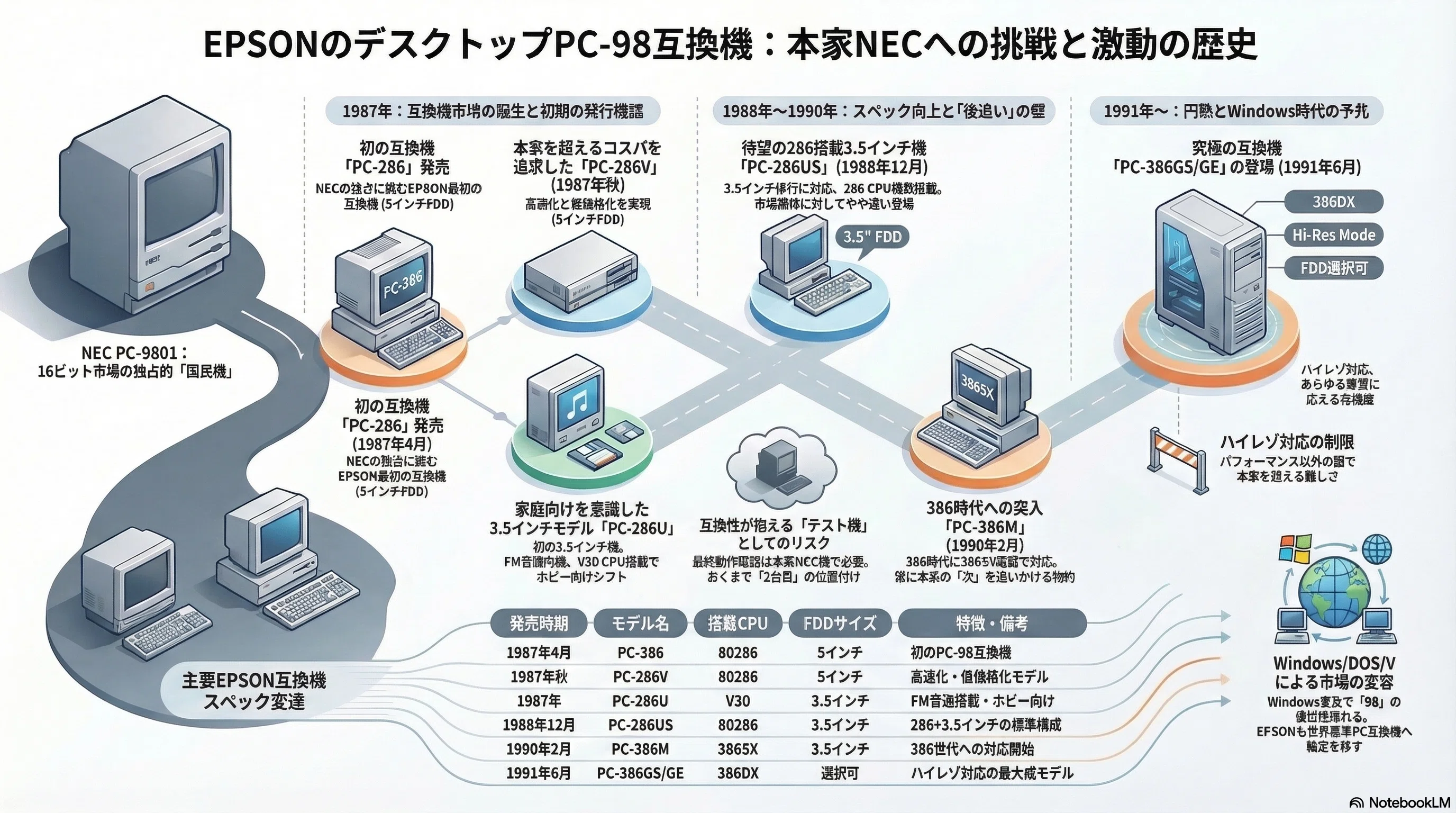 EPSONのデスクトップPC98互換機たち｜kzn
