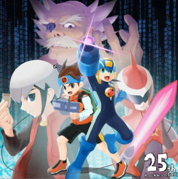 メイキング】ロックマンエグゼ25周年イラストを描く｜N-guchino