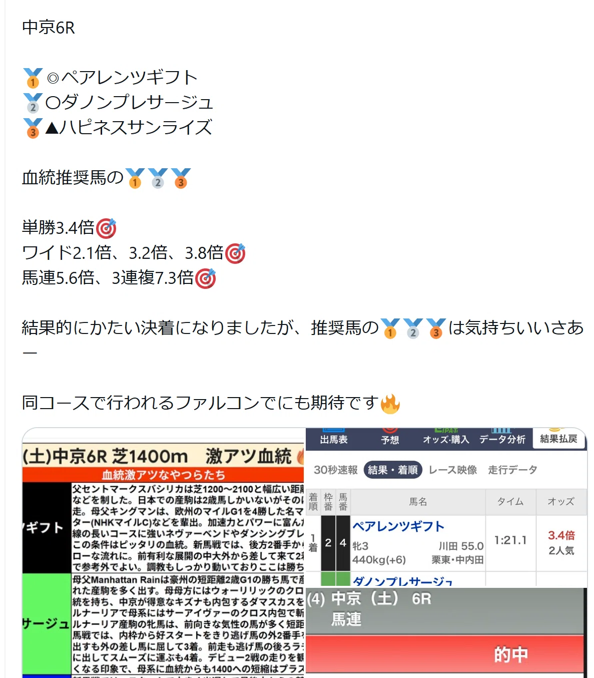3/22（日）血統勝負レース一覧＋ちょっちゅ使える血統辞典該当馬一覧