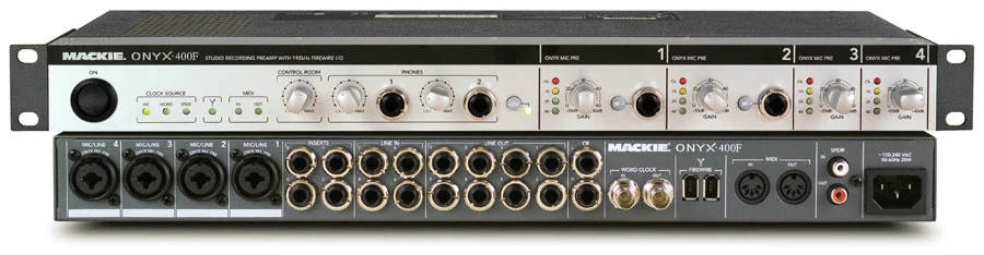 MACKIE ONYX·400F オーディオインターフェース MACKIE ONYX 400Fレビュー｜小型卓の音？パンチの効いたFireWire名機を