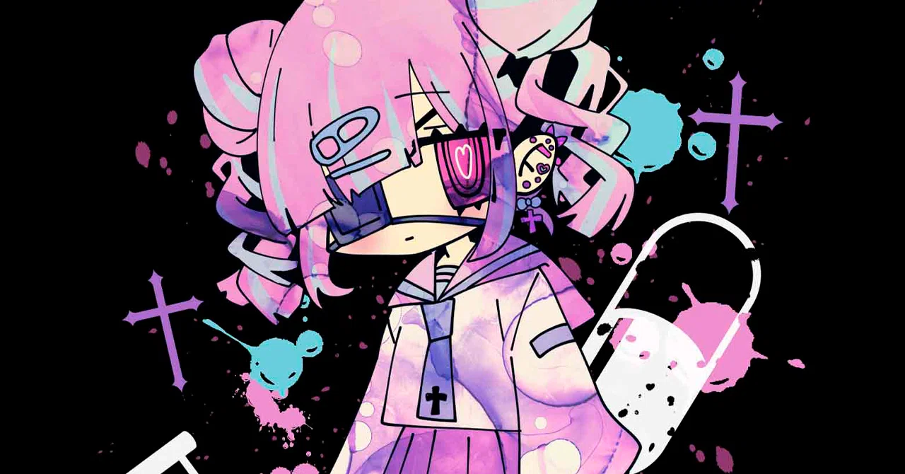 白髪｜金髪｜銀髪｜カラーヘア｜女の子｜イラスト｜かわいい