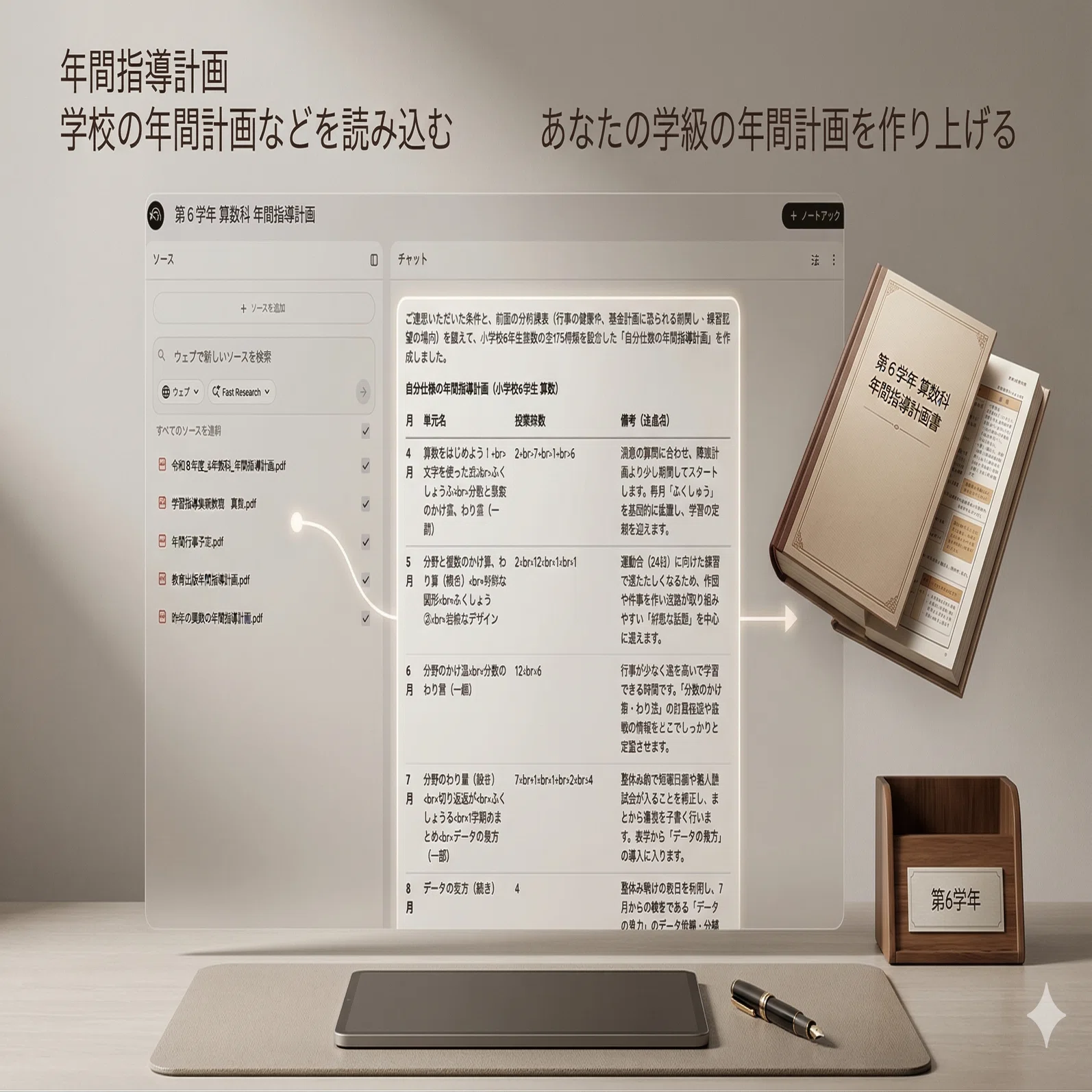 年間指導計画をAIで】NotebookLMで効率作成｜肯定先生のAI学校働き方