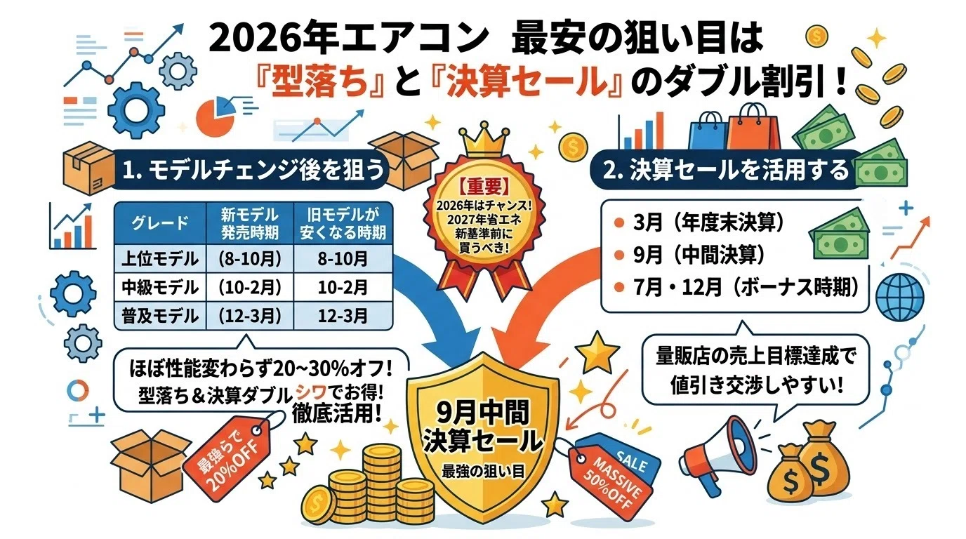 エアコン 安い 時期