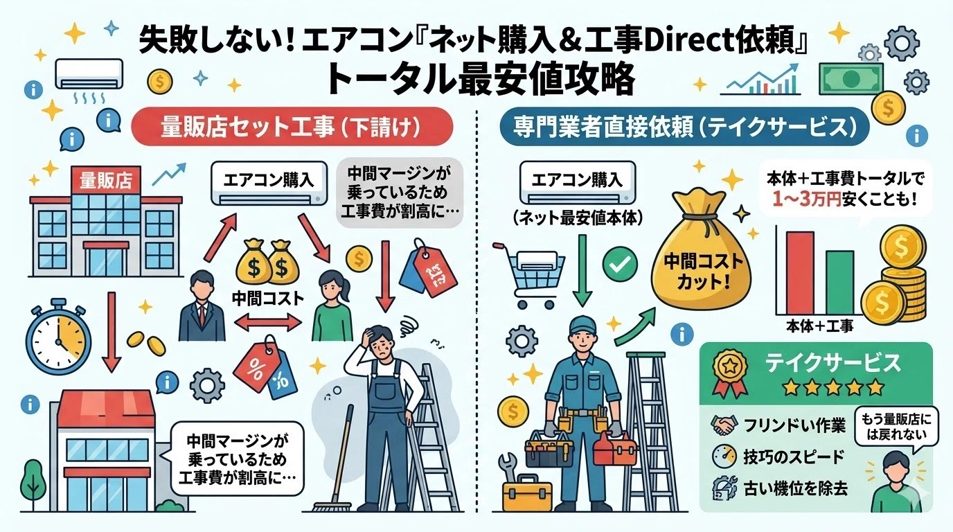 2026年版】エアコンを買ってはいけない時期とは？一番安い時期と 