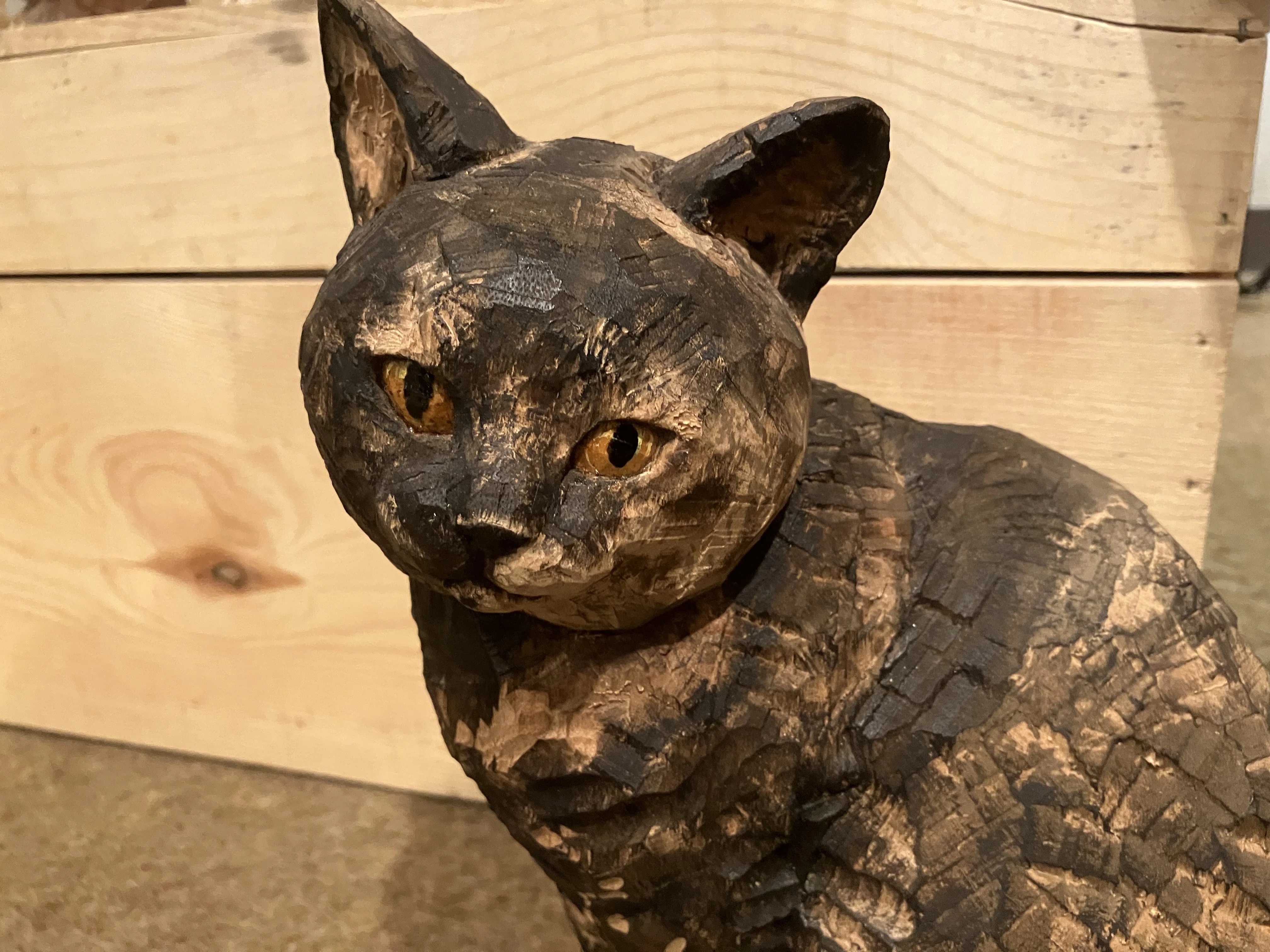 癒し/美術館/ﾈｺﾁｬｰﾝの部屋】彫刻家・はしもとみお先生の木彫展(2023年6