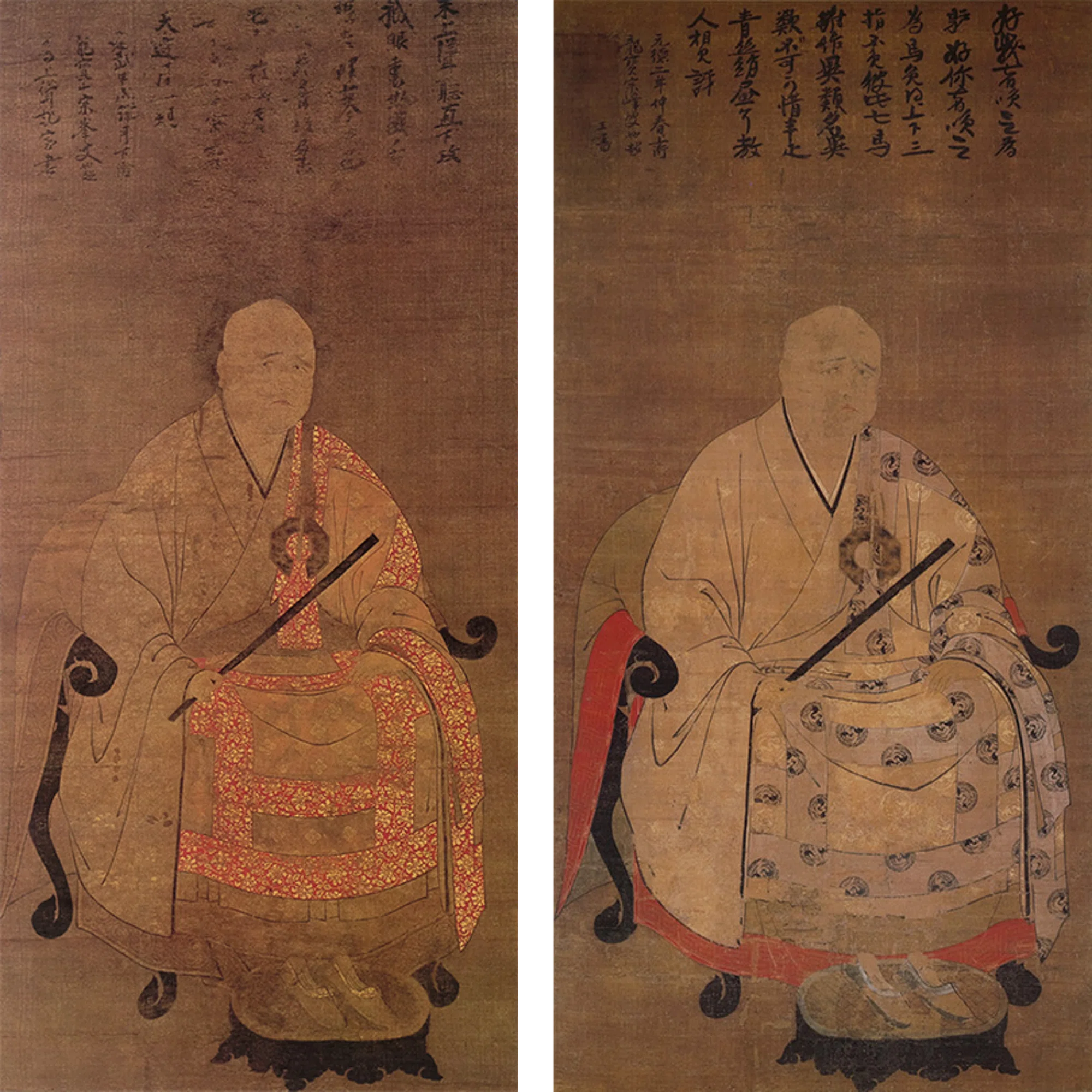 妙心寺展」出品作⑨ 重要文化財《宗峰妙超像》鎌倉時代 元徳2年（1330