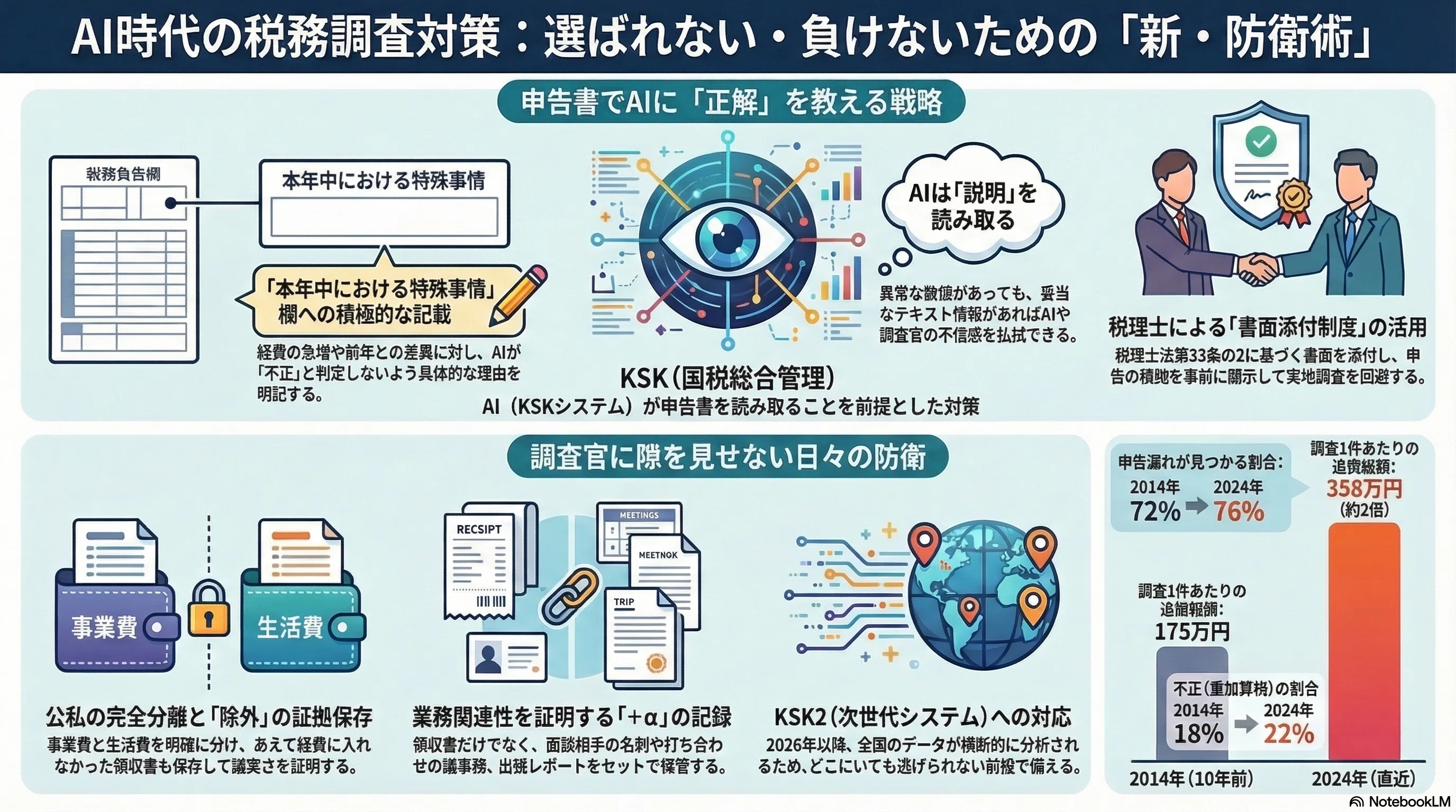逃げ切り不可能】2026年「AI税務調査（KSK2）」本格始動！急増する