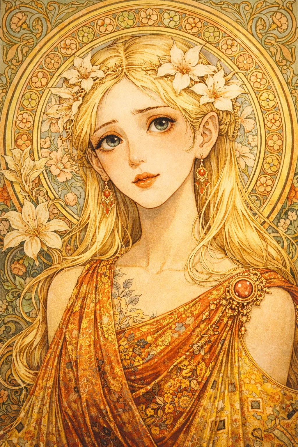 ChatGPTとお絵描き／3月23日・美人画シリーズ（その1）｜K_Kameno