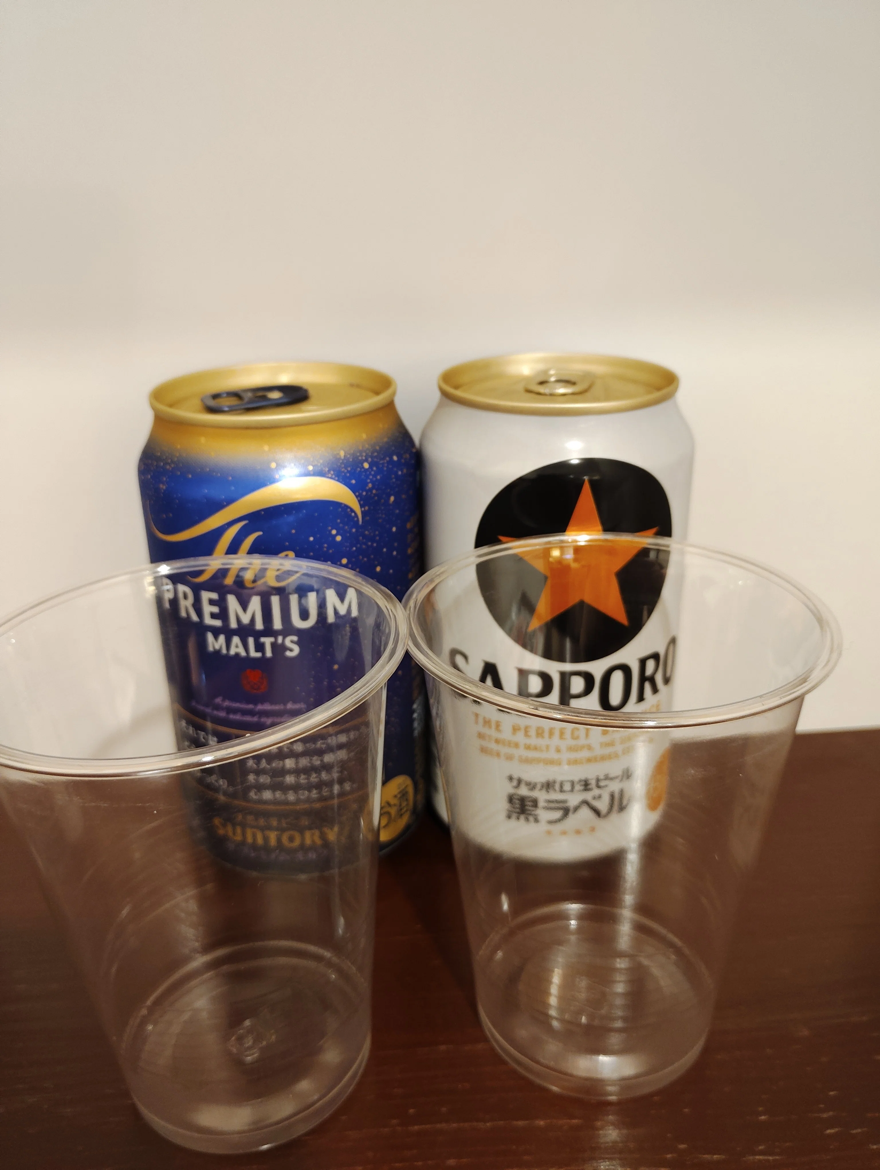 ザ・プレミアム・モルツ、サッポロ生ビール黒ラベル飲み比べ 2回目