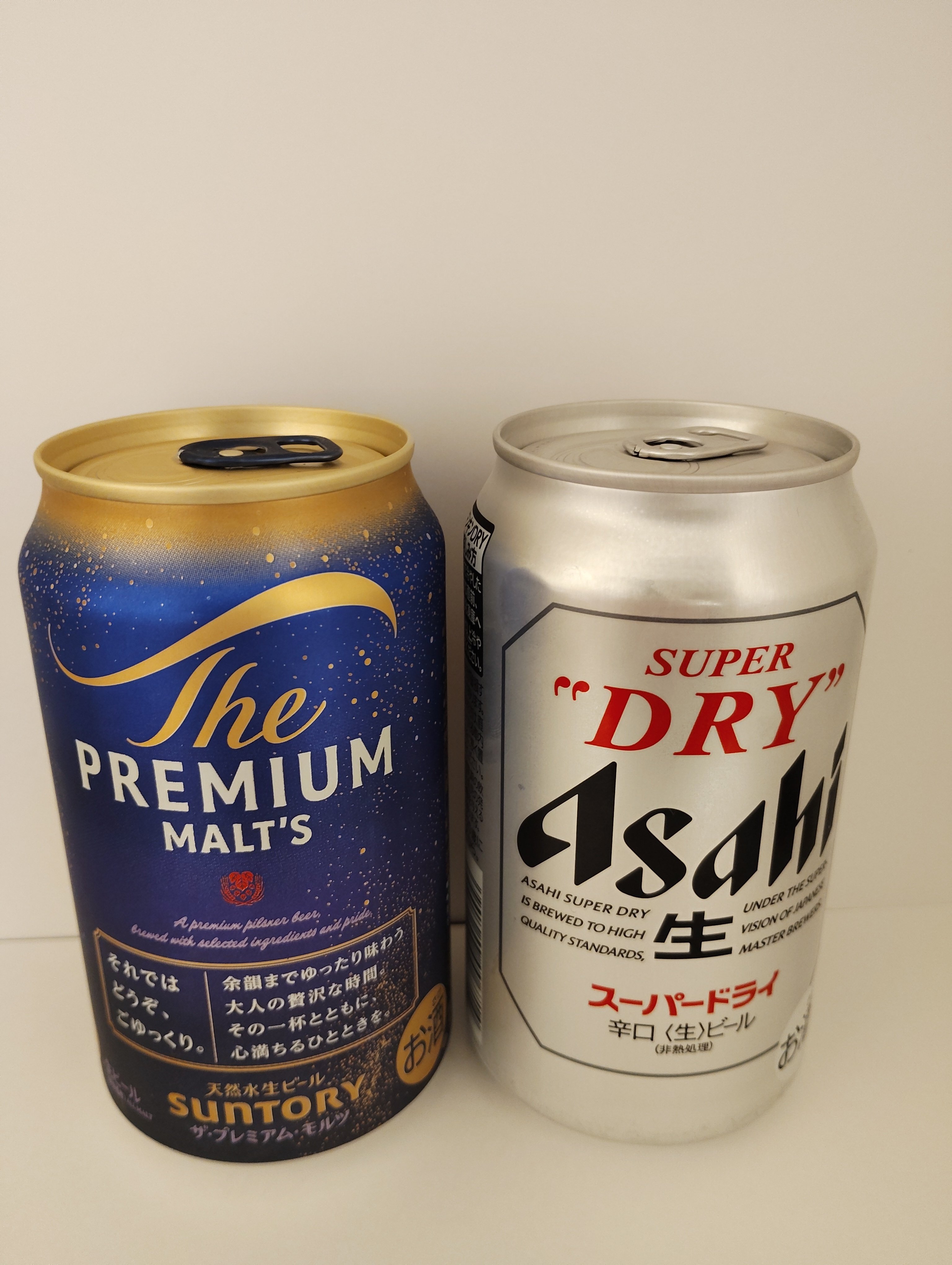 ザ・プレミアム・モルツ アサヒスーパードライを飲み比べ／大手ビール