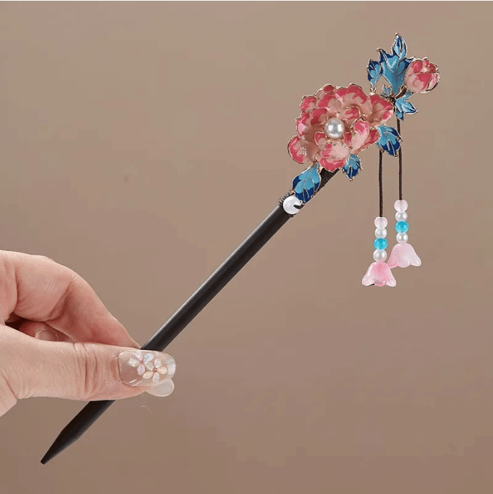 黒檀木かんざし