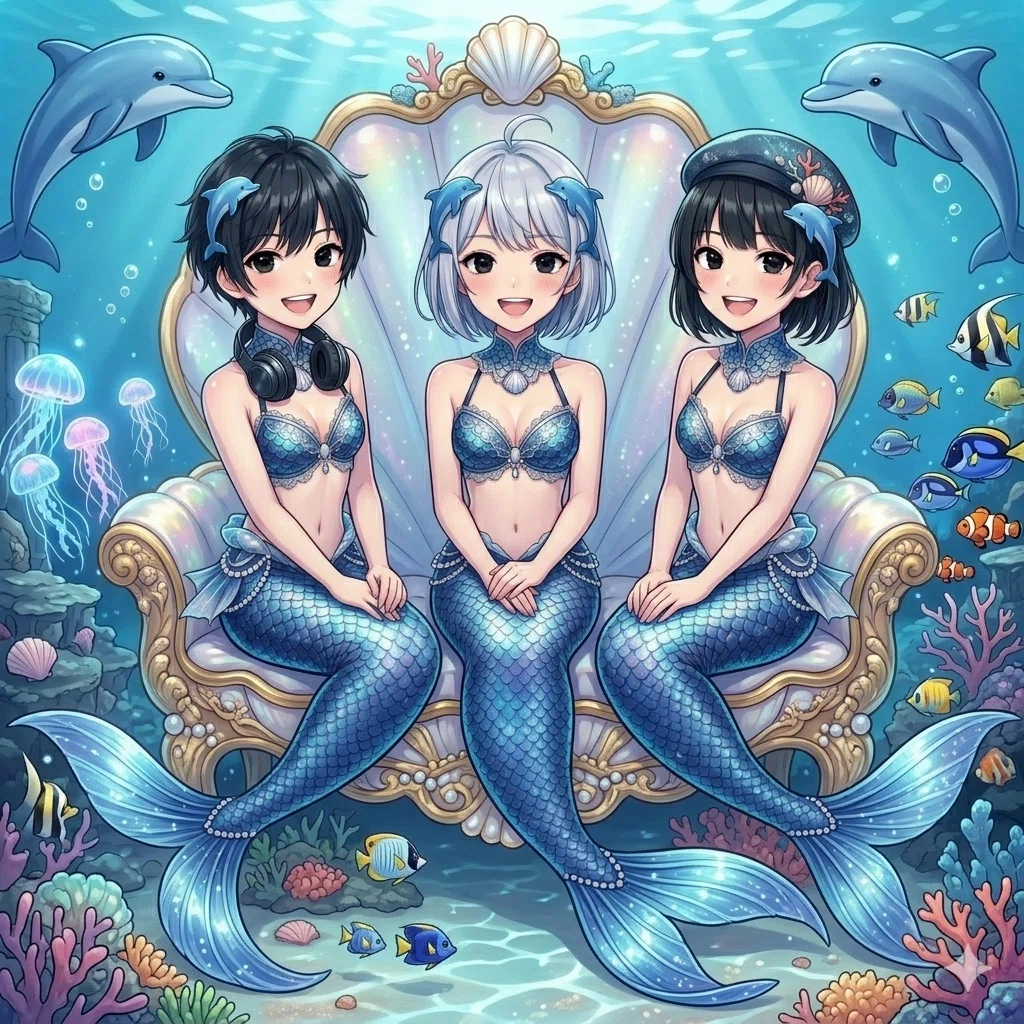 人魚と貝殻の椅子」。｜葉月 れお