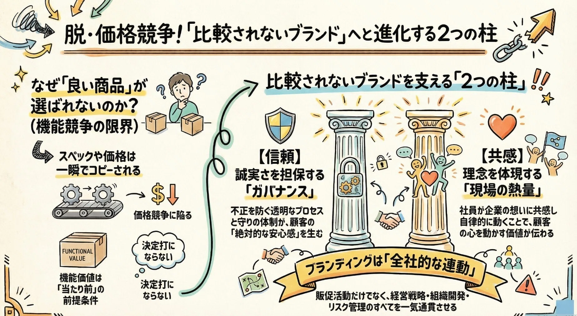経営者向け】価格競争を終わらせる。「比較されないブランド」と「一