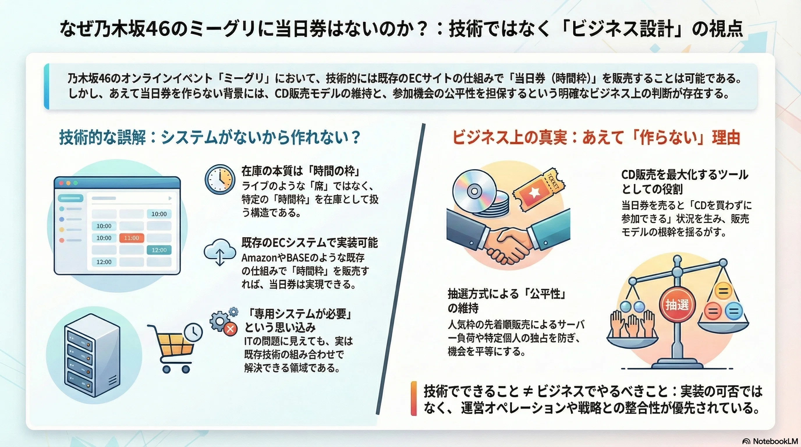 AIと乃木坂46のミーグリに当日券がない理由を考えてみた話〜「システム