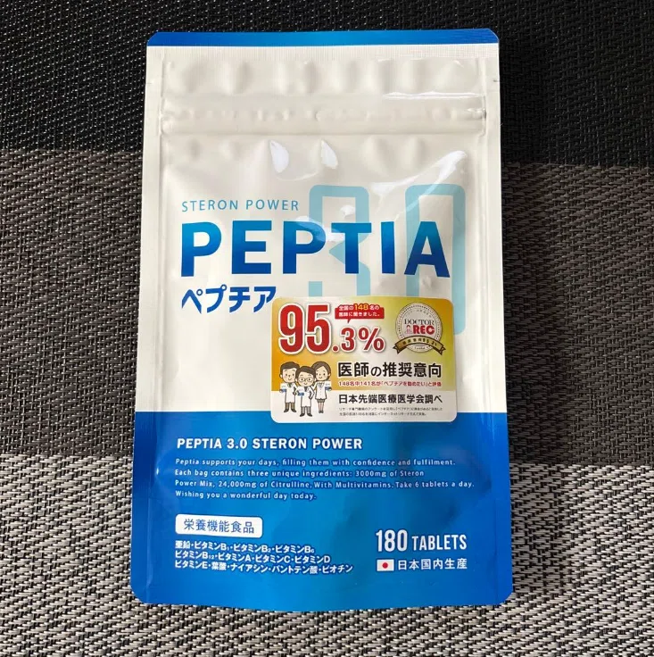 PEPTIA ペプチア 3.0 STERON POWER 180粒 - メルカリ PEPTIA ペプチア 