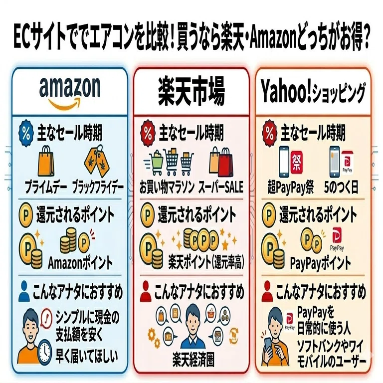 2026年版】エアコン買うならどこが安い？家電量販店の罠と最安で買う裏 