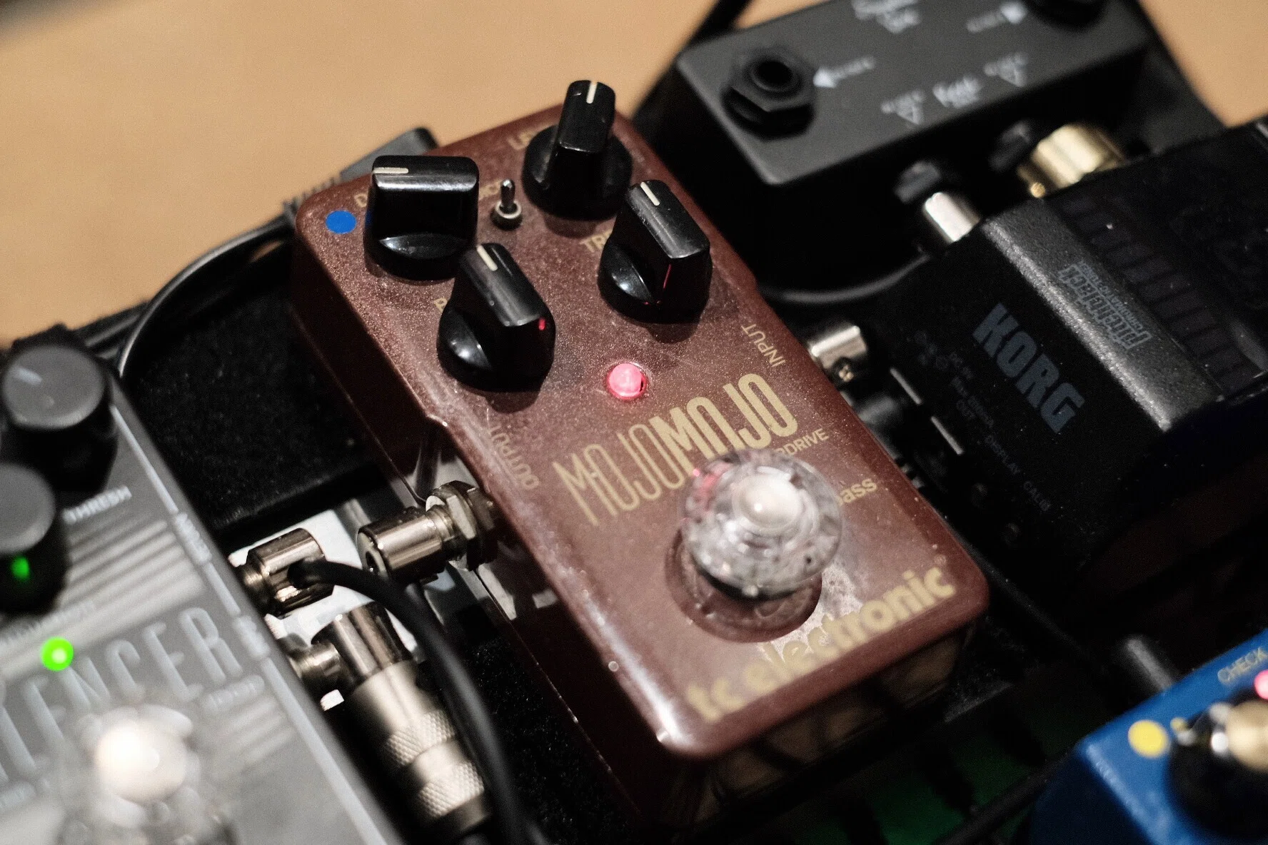 BD-2＆ムスタングを軸にした実戦エフェクターボード全景｜ギター歴23年