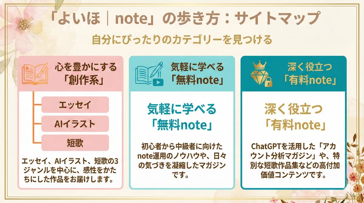 よいほ note サイトマップ