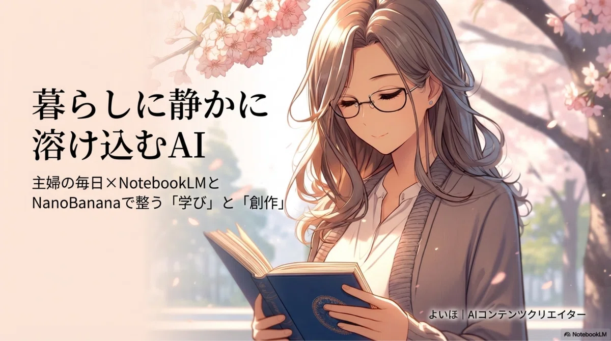 本を読むよいほ 暮らしに静かに溶け込むAI