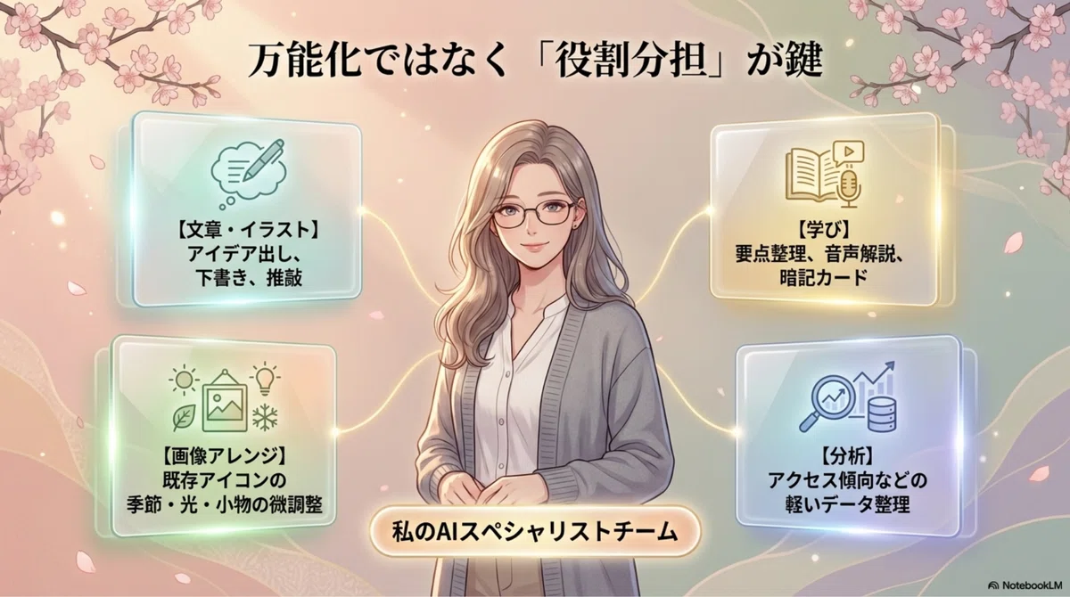 AIは万能化ではなく、役割分担が鍵