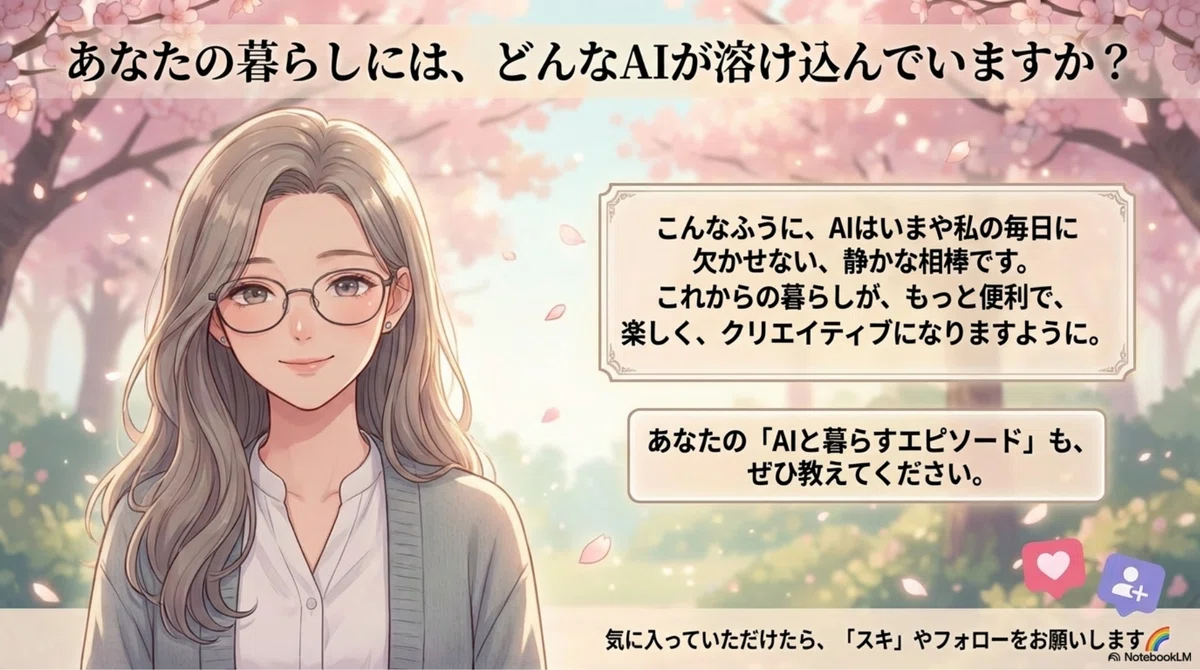 AIが溶け込む私の暮らし