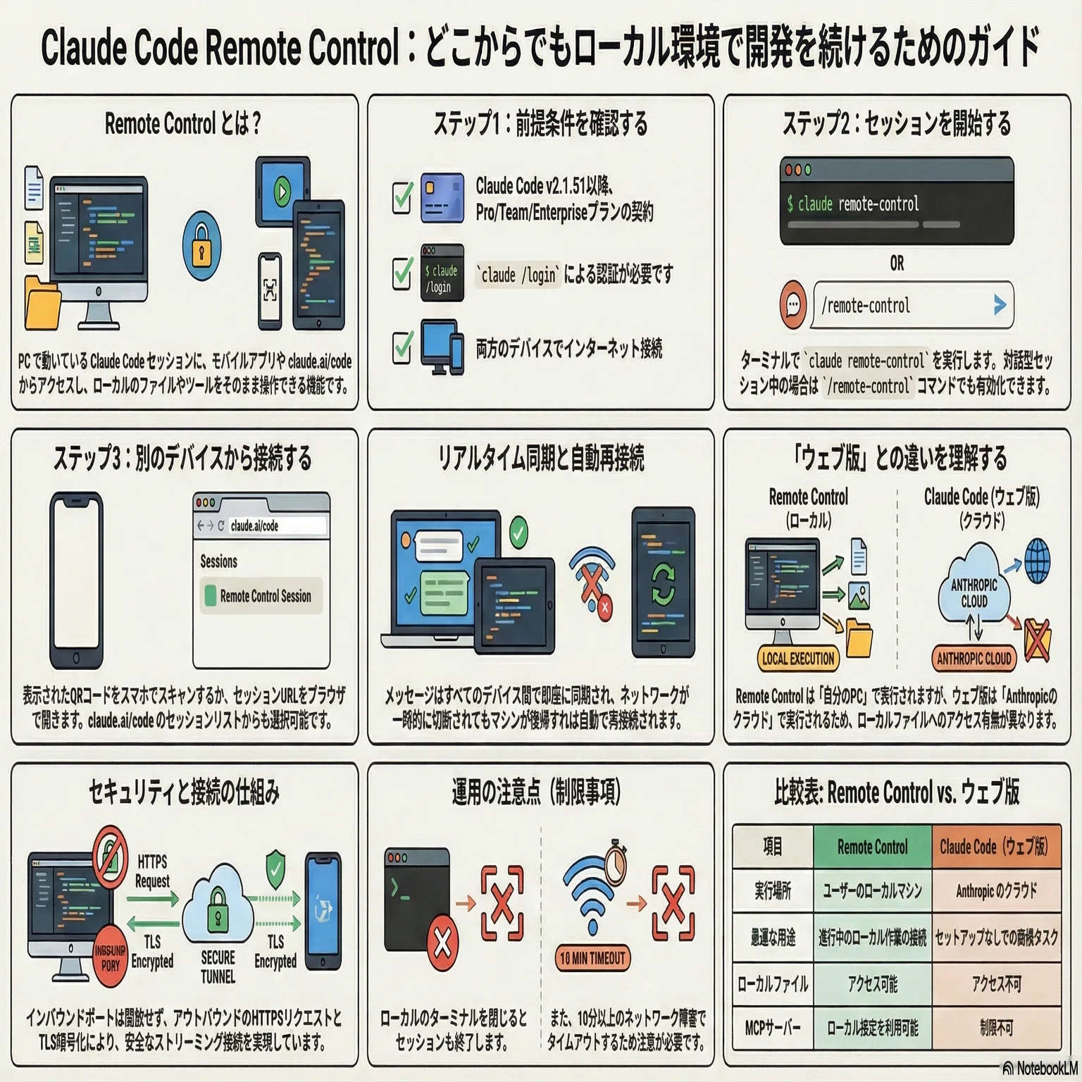 MCON (partly cloud)と周辺機器 ClaudeCode公式要約_デスクを離れても開発は止まらない：Claude Code