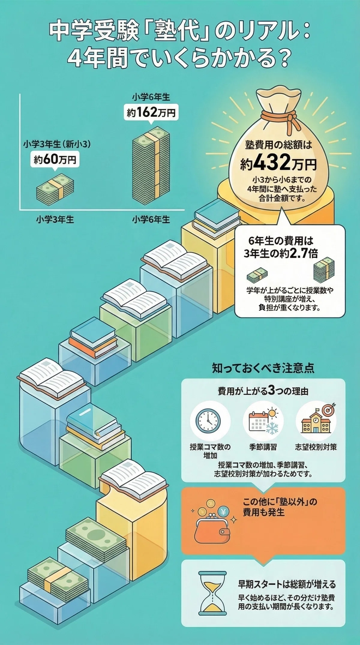 早稲田アカデミー 4年間の費用を全公開｜432万円の内訳と「誰も教えて