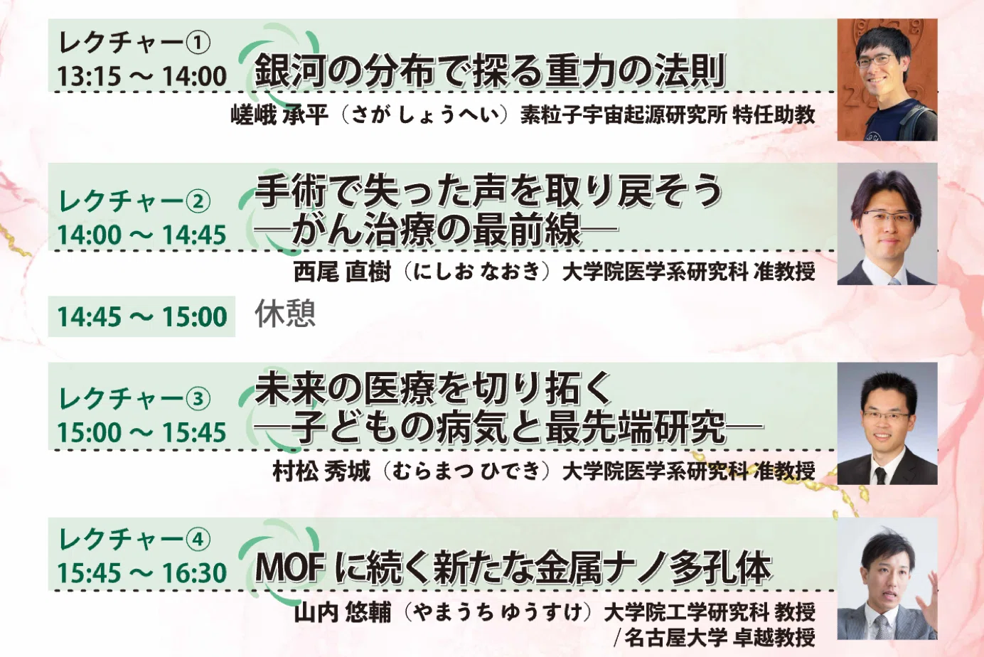 名大研究の熱量を200人と共有⸻名古屋大学オープンレクチャー2026