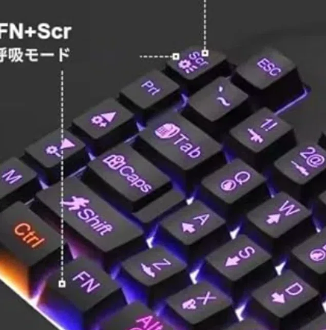 裏技発見 中華格安片手ゲーミングキーボード GK1O3S を購入してみる