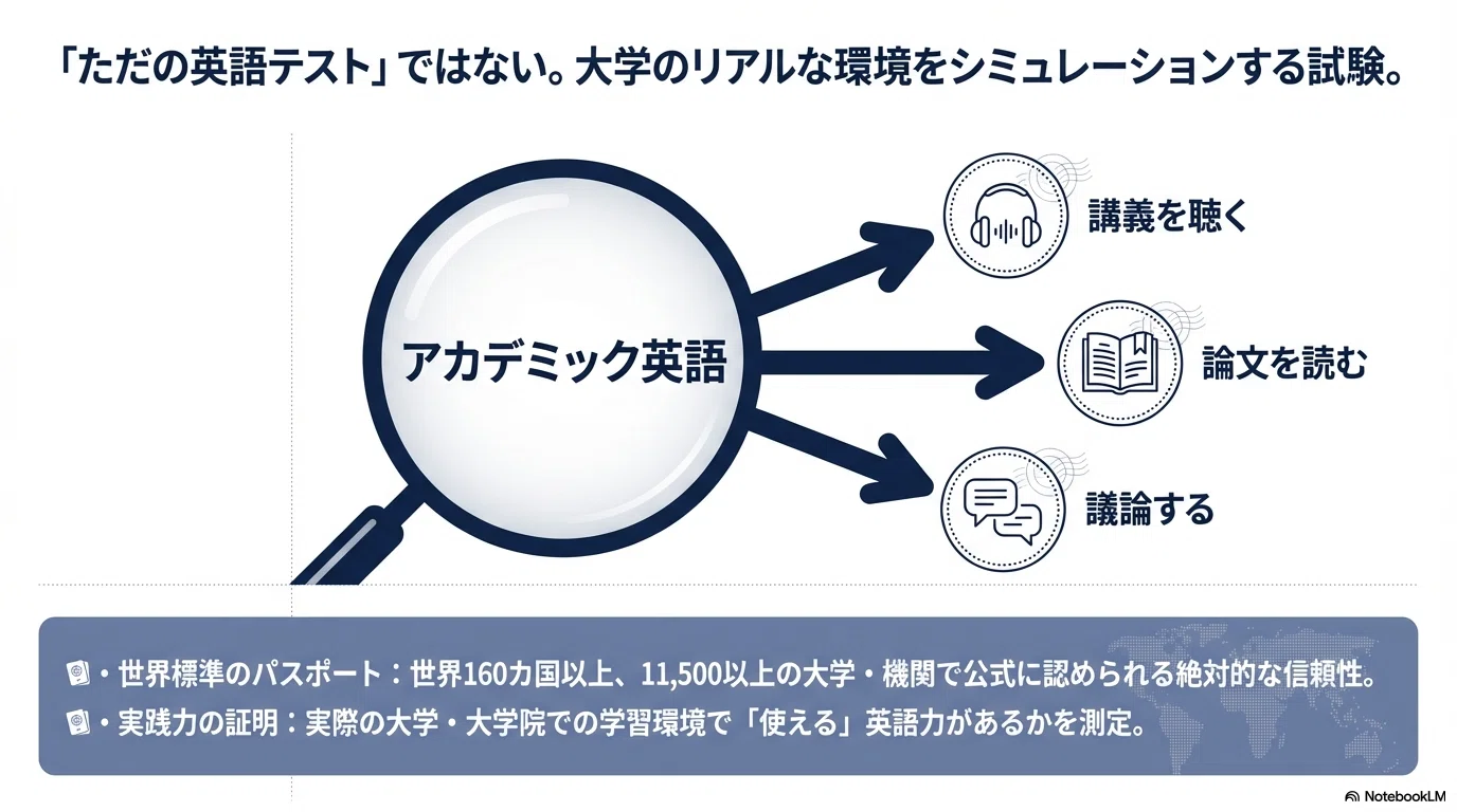 TOEFL iBTとは？初心者でもわかる4セクションの内容・配点・スコア目安 