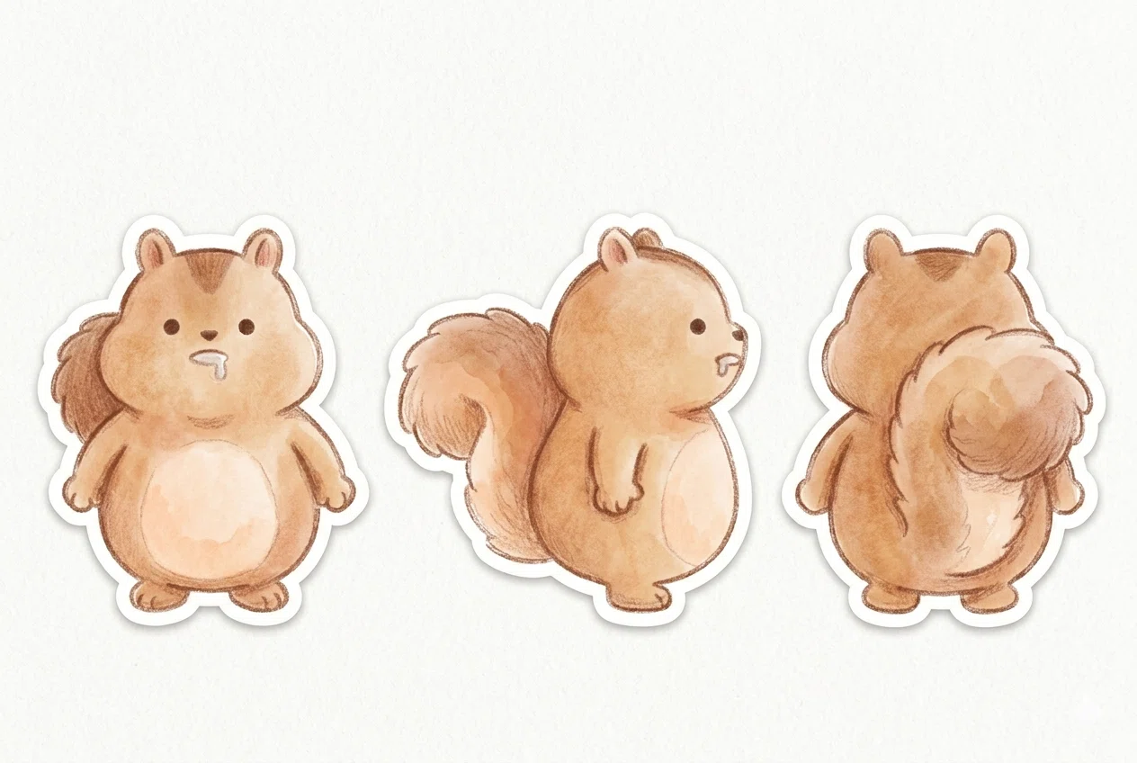 🌙 2つ目のスタンプ制作、始めました｜今回は少し作り方を変えます｜AImana